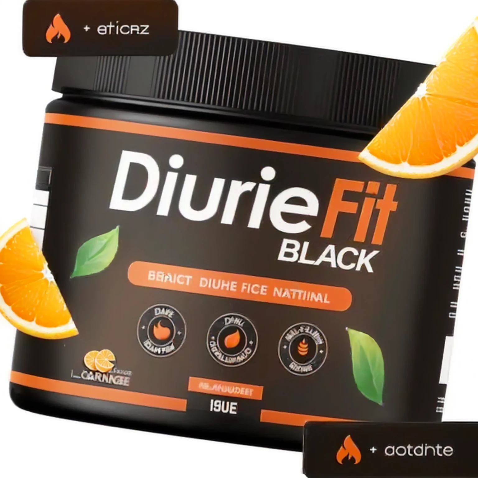 a close-up of a jar of black durie fit with orange slices, black and orange, 💋 💄 👠 👗, dark-toned Products photos, Pure black, Products photo, orange and black, official Products image, Products, miniatures, por David Rubin, official Products photo, curving black, skin black, 🤬 🤮 💕 🎀