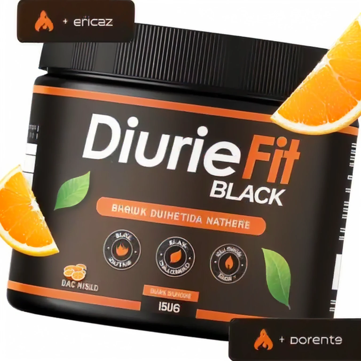 a close-up of a jar of black durie fit with orange slices, black and orange, 💋 💄 👠 👗, dark-toned Products photos, Pure black, Products photo, orange and black, official Products image, Products, miniatures, por David Rubin, official Products photo, curving black, skin black, 🤬 🤮 💕 🎀
