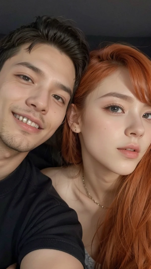 Straight couple taking photo, full HD, 4k 
