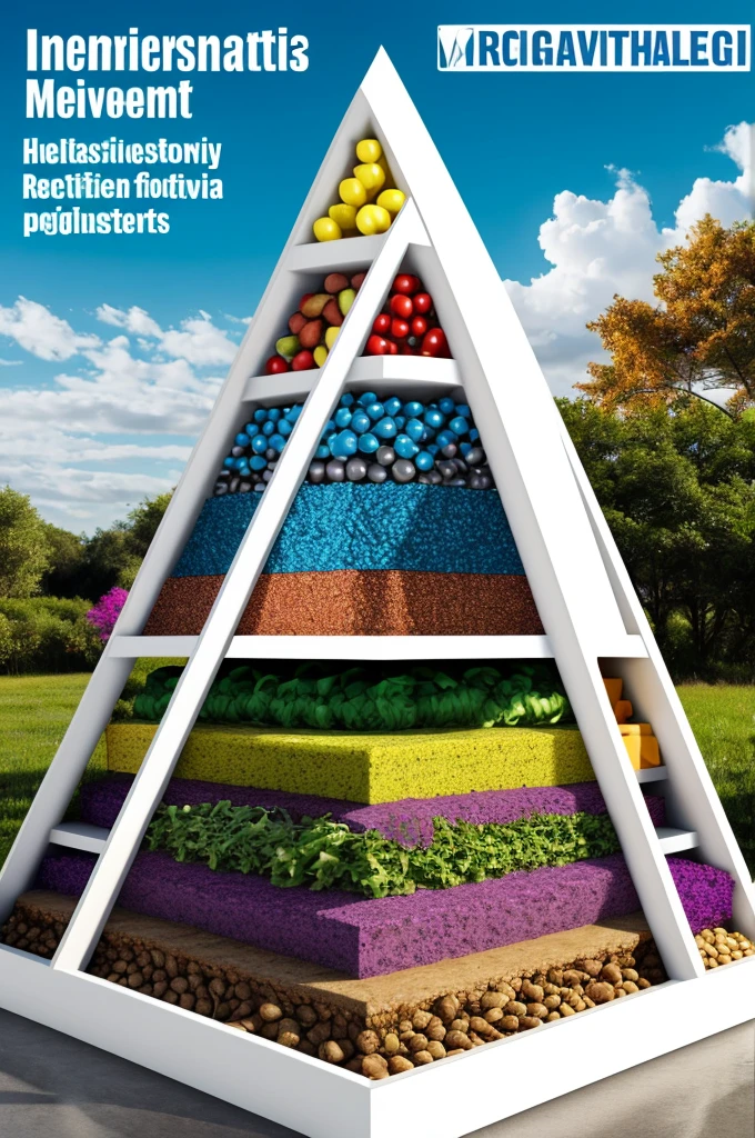volumetric pyramid, where healthy eating and recovery are at the core, physical activity stress management, sleep rest dietary supplements to restore the microbiome
