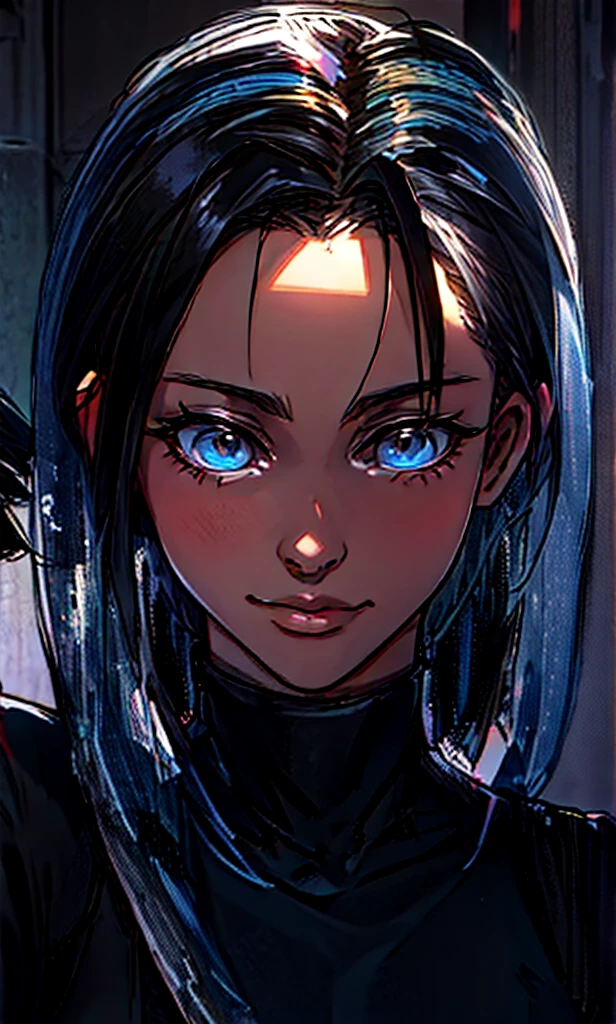 girl, black hair, short hair