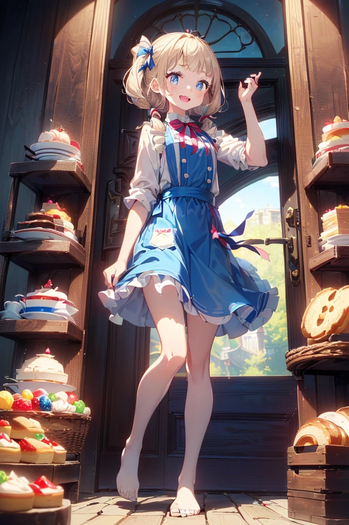 (perky chest:1.2), (pointed chest:1.2),(((Black Tunic:1.3))),(((cakes and bread in the basket),Cute and beautiful girl,Cute round face,Cute smile,with blush cheeks,Red Lip,a girl , nsfw:1.2, beautiful body:1.3), shinny skin, BREAK, ((alice in the wonderland:1.3, cute, kawaii, lovely, funny, a girl falling down from sky:1.3, girl flying in sky:1.4, girl floating in air:1.5, rolling upskirt by wind:1.6, (with sparkling eyes and a contagious smile),open mouth, Looking at Viewer, surprised, putting hands on crotch over the skirts:1.5)), BREAK, ((floating things as follows:1.3, PlayingCards, Trump, tea cup, tea pot, tea spoons, pocket watch:1.3, lip sticks, candies:1.2, cookies, jam bottles, classical door_keys)), ((long purply_Blue dress :1.5, wearing long flaired skirt:1.3, the skirt is blowing:1.3, cute pink Apron, black stockingedium long platinum-blonde hair:1.2, twin tail hair:1.6, tied hair with a large ribbon), (Blue eyes, bright pupils with highlights, detailed eyes), (lying down on your back:0.7, spreading legs with rising up straight:0.7), sexy posture, fantastic colorful art, (fantasy art:1.2, wondered images), ((correct anatomy:1.5, perfect anatomy:1.3, correct hand, small foot:1.2)),
