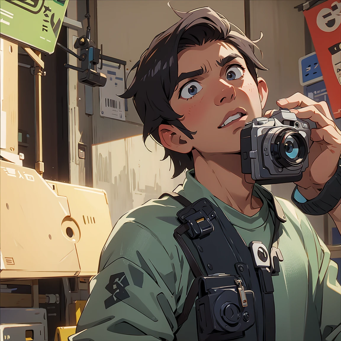 a man looking to the camera