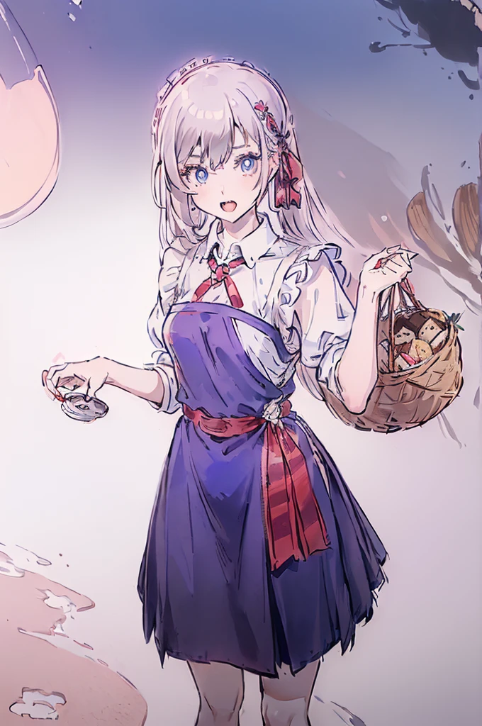 (perky chest:1.2), (pointed chest:1.2),(((Black Tunic:1.3))),(((cakes and bread in the basket),Cute and beautiful girl,Cute round face,Cute smile,with blush cheeks,Red Lip,a girl 17 years old, nsfw:1.2, beautiful body:1.3), shinny skin, BREAK, ((alice in the wonderland:1.3, cute, kawaii, lovely, funny, a girl falling down from sky:1.3, girl flying in sky:1.4, girl floating in air:1.5, rolling upskirt by wind:1.6, (with sparkling eyes and a contagious smile),open mouth, Looking at Viewer, surprised, putting hands on crotch over the skirts:1.5)), BREAK, ((floating things as follows:1.3, PlayingCards, Trump, tea cup, tea pot, tea spoons, pocket watch:1.3, lip sticks, candies:1.2, cookies, jam bottles, classical door_keys)), ((long purply_Blue dress :1.5, wearing long flaired skirt:1.3, the skirt is blowing:1.3, cute pink Apron, black stockingedium long platinum-blonde hair:1.2, twin tail hair:1.6, tied hair with a large ribbon), (Blue eyes, bright pupils with highlights, detailed eyes), (lying down on your back:0.7, spreading legs with rising up straight:0.7), sexy posture, fantastic colorful art, (fantasy art:1.2, wondered images), ((correct anatomy:1.5, perfect anatomy:1.3, correct hand, small foot:1.2)),
