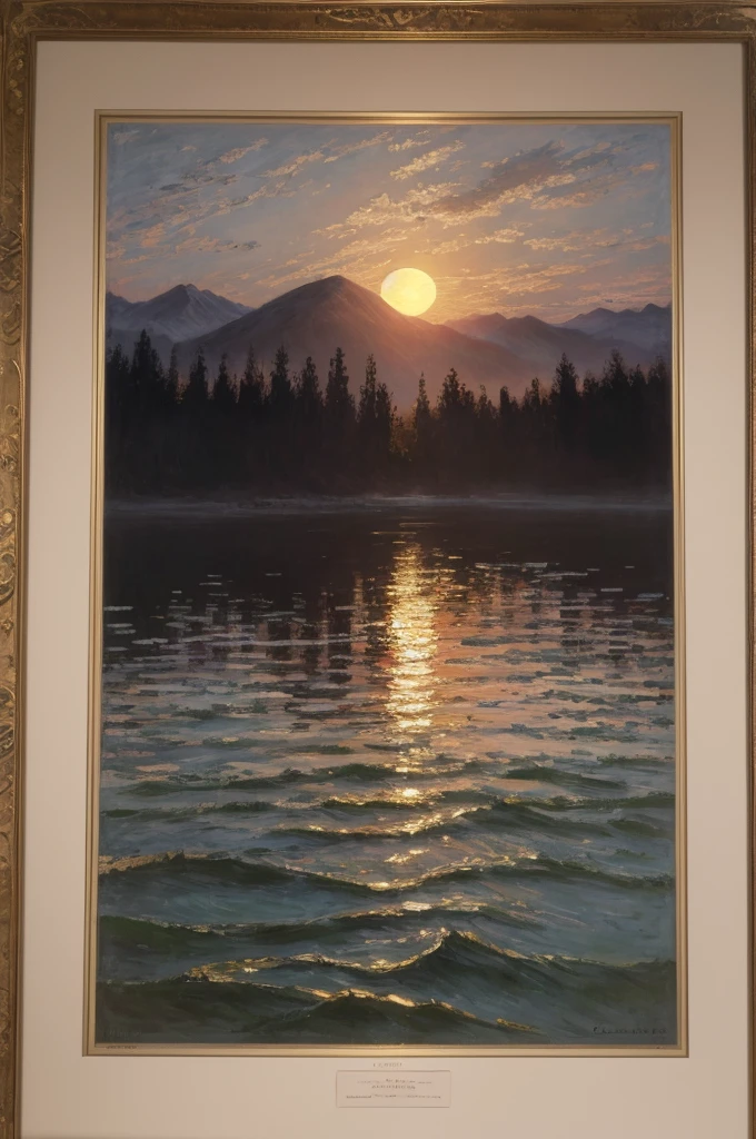 Print image, Rising Sun by Claude Monet