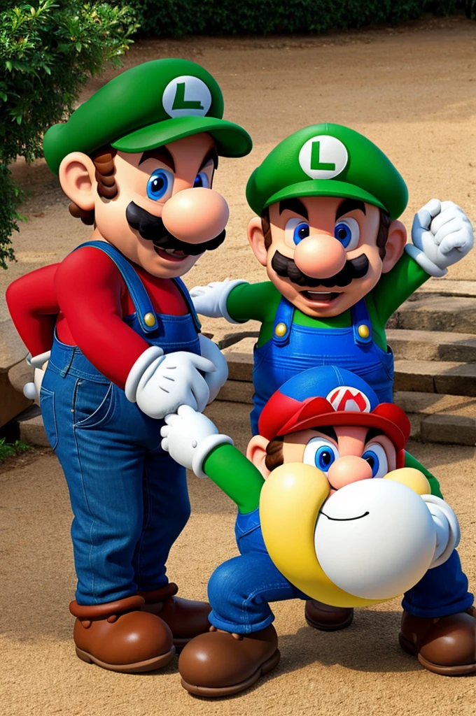 Mario with Luigi