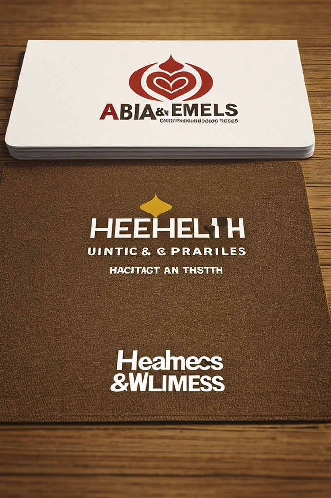 Hazme un logo para una pagina de Health & Wellness que abajo diga " Health & Wellness"