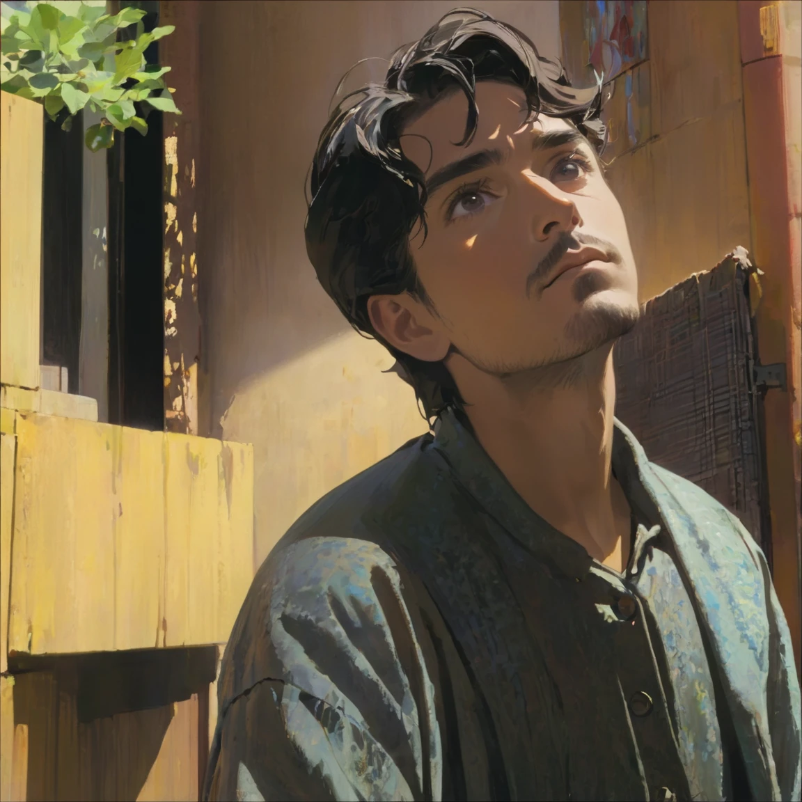 A man looking to the camera 