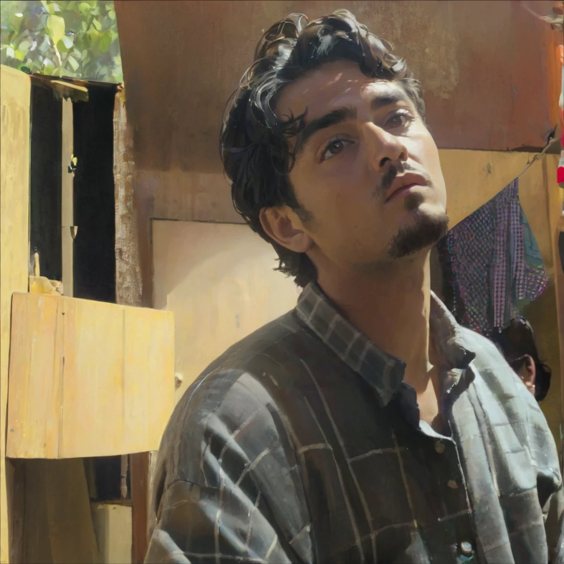 A man looking to the camera 