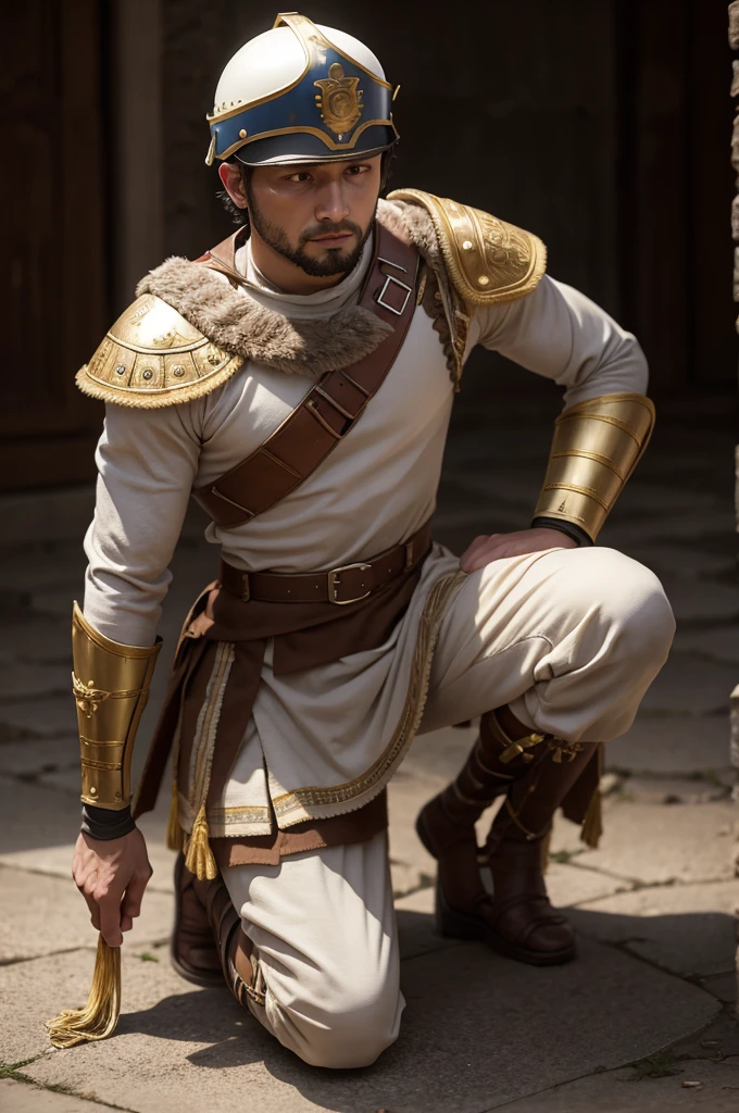 Roman soldier kneeling