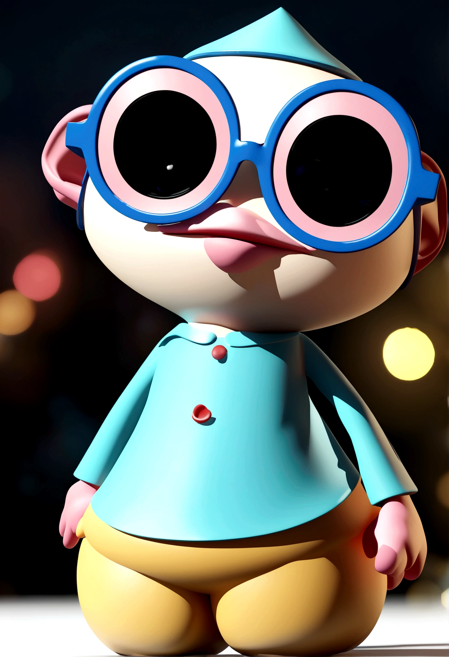 Cartoon character of a man in sunglasses and blue shirt, animation character, stylized character, animation style rendering, 3d stylized, Arnold Maya rendering, Stylized 3D rendering, toon render screenshot, 3d character, 3d character, Stylized 3D rendering, 3D character rendering, cartoon character, Personagem de close up, character posing,  (Pixar-style) (master part:1.2) (bokeh) (best qualityer) (skin detailed) (detailed texture) (8K) (Argilla) (cinematic lighting) (sharp focus