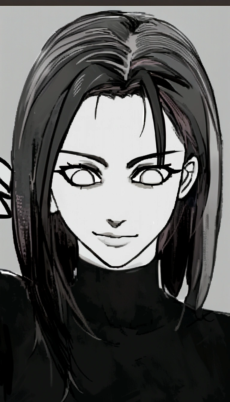 girl, black hair, short hair
