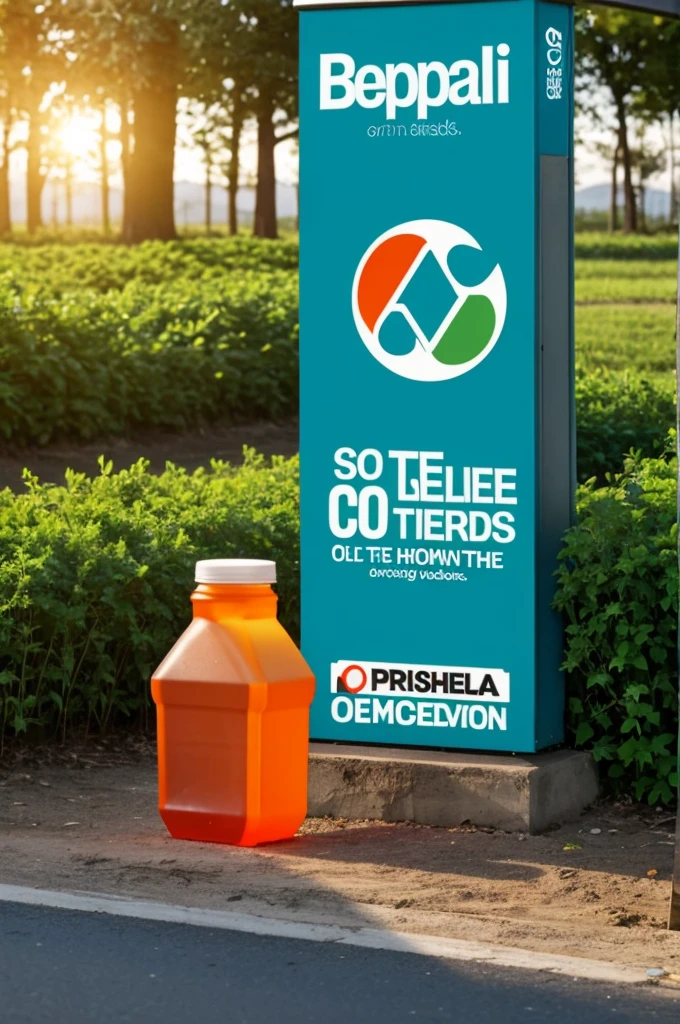 Advertising with animated images about biodegradable plastics