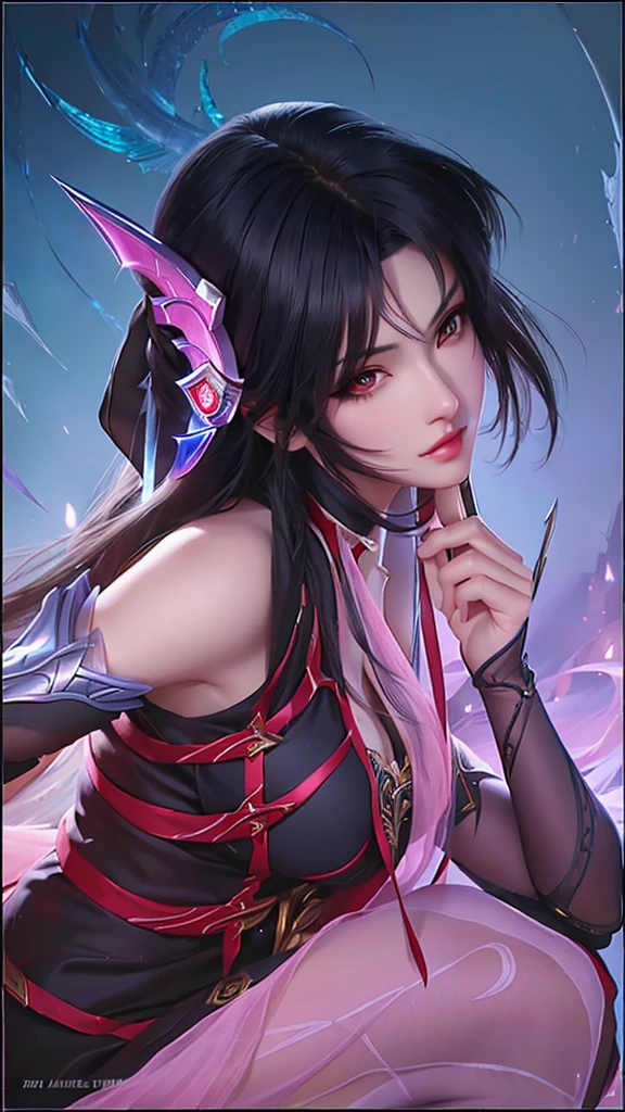 beautiful woman with a sword in her hand, irelia, extremely detailed artgerm,