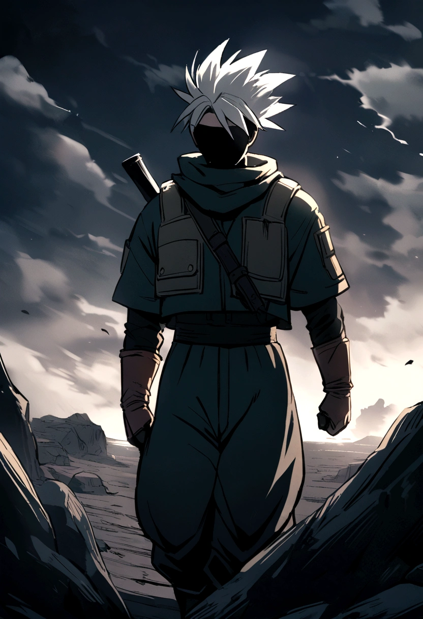 Kakashi with dragon ball style 