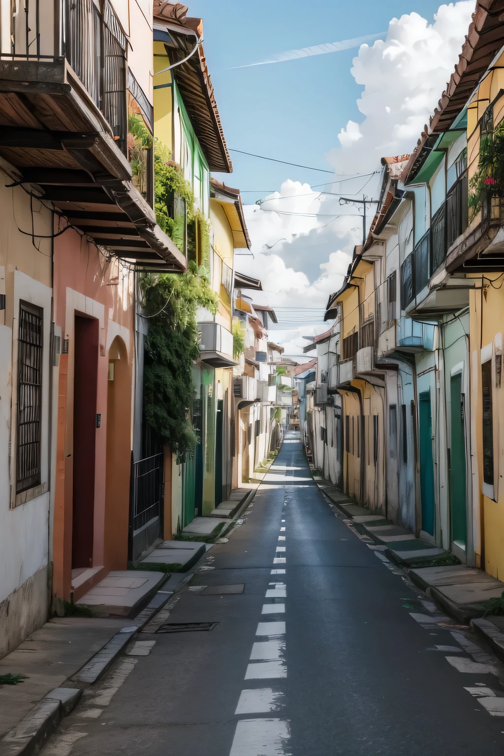 wallpaper avenue in Brazil with houses