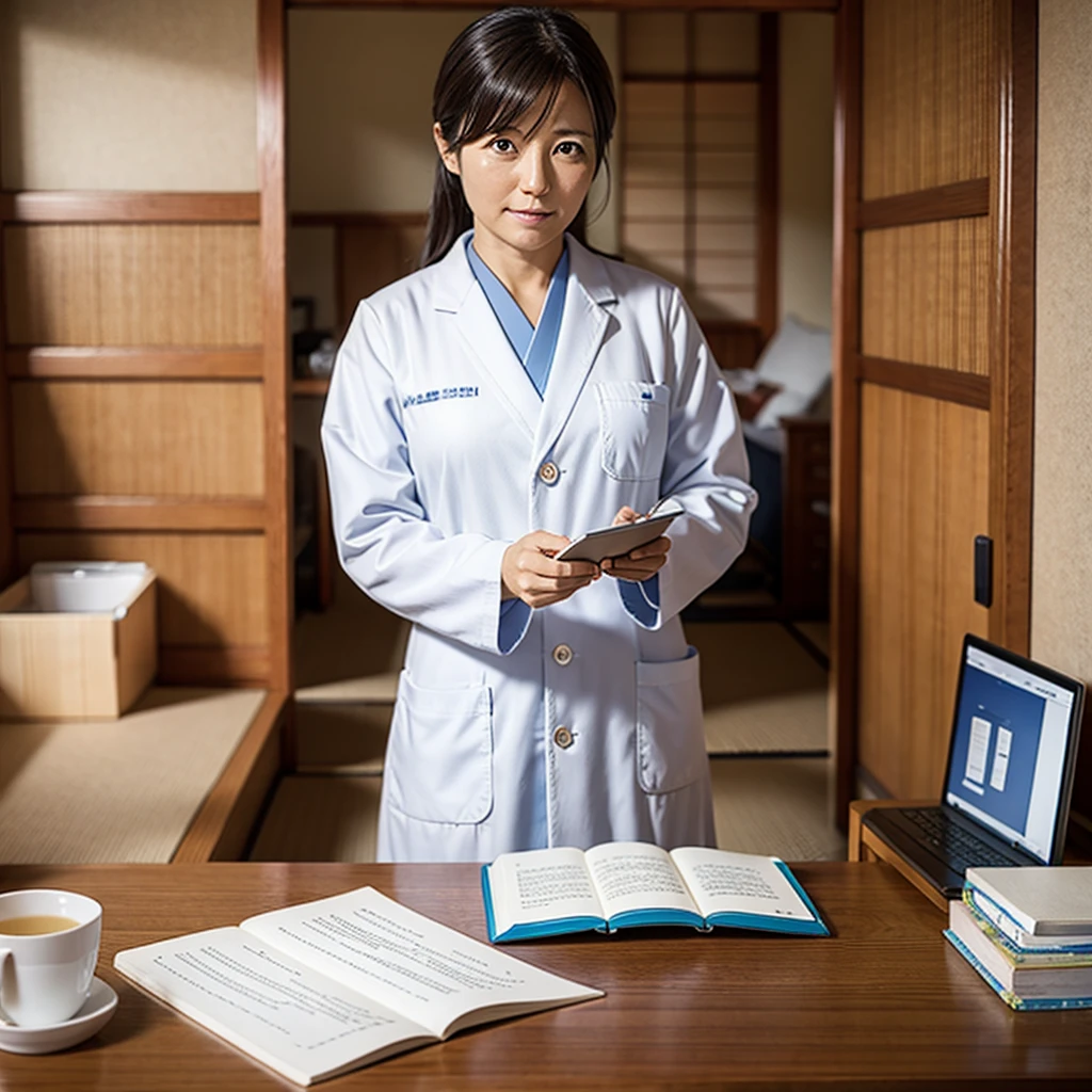 Middle-aged researcher, Japanese