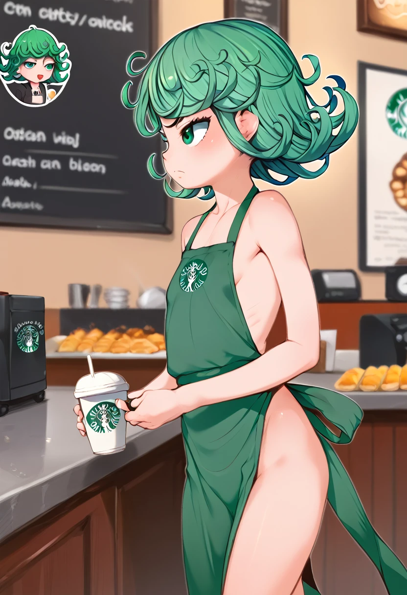 score_9, score_8_up, score_7_up, score_6_up, BREAK 1GIRL,TATSUMAKI,STARBUCKS,APRON,NUDE,J7W,