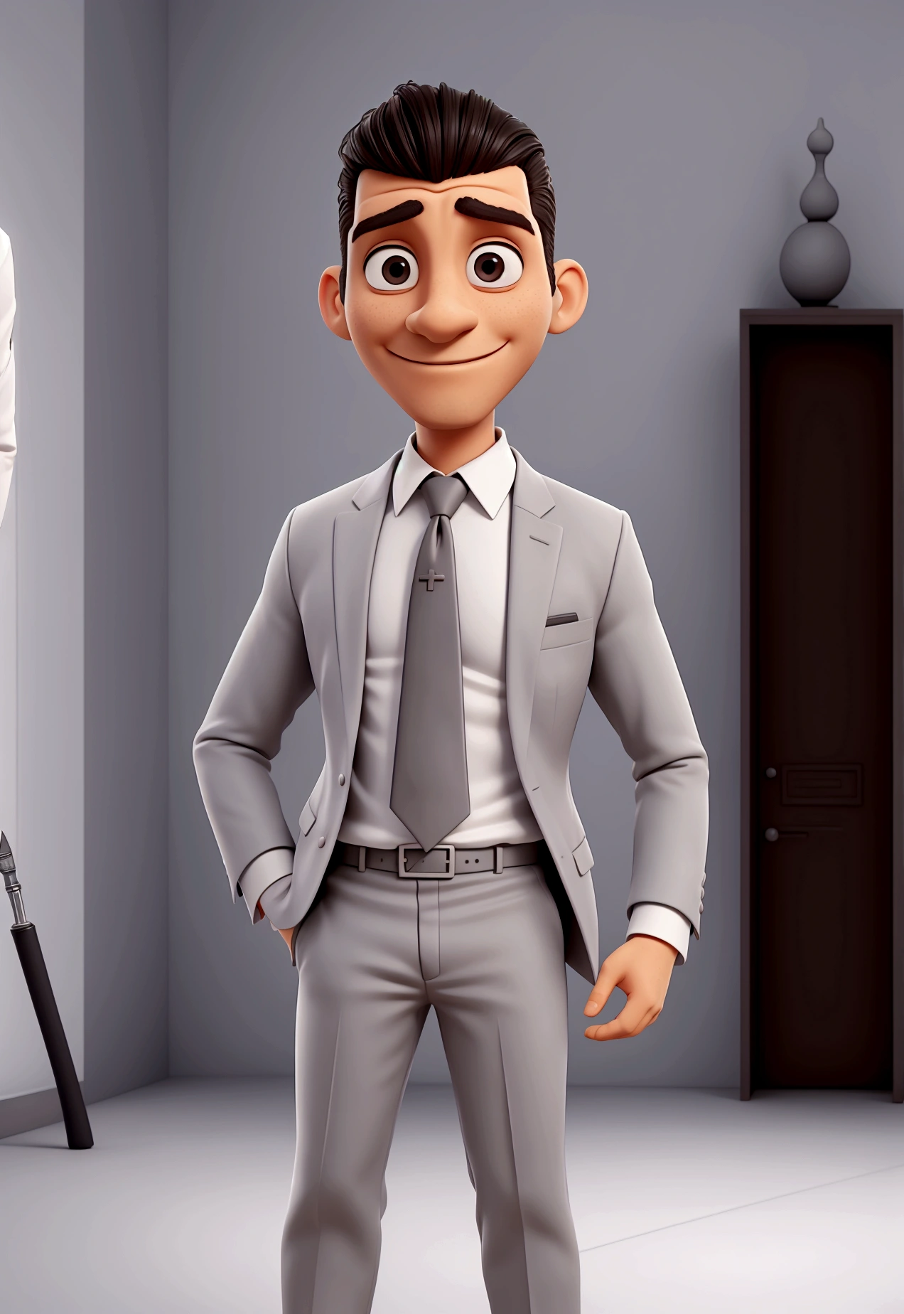 sharp man in gray suit and white shirt posing for a photo, a photo by Milton Menasco, pexels, In art, rafael albuquerque, david rios ferreira, george doutsiopoulos, Herald Ortega, Mario Martinez, michael maurino, vitor maristane, Michael Pangrazio, Pepe Moreno, Ignacio Fernández Rios