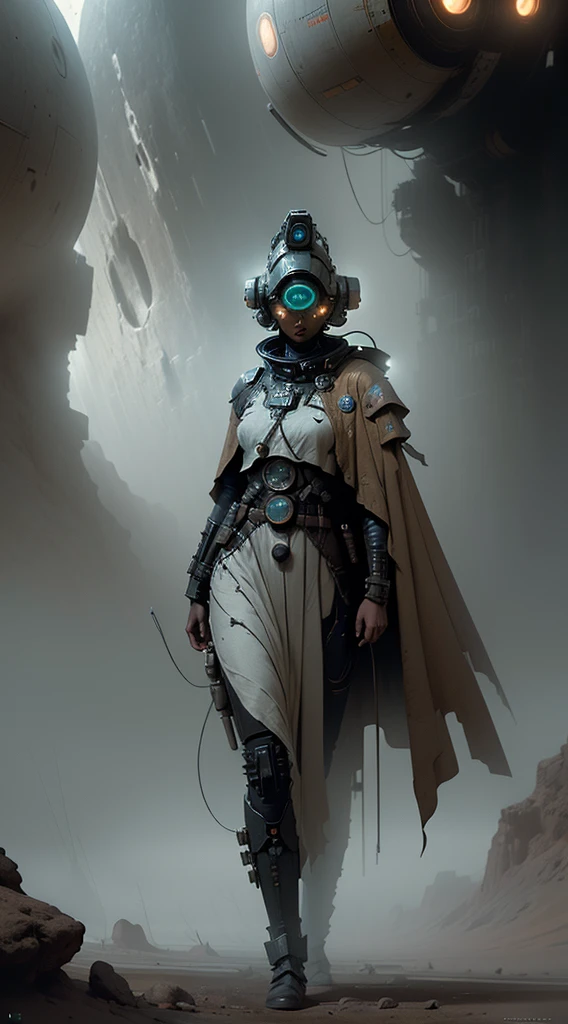 (Best quality,4K,8K,A high resolution,Masterpiece:1.2),(Realistic,Photorealistic,photo-realistic:1.37),Astronaut,Steam punk,film-noir,Otherworldly,Vivid colors,Dreamlike,Sci-fi,subtly lit,Atmospheric,view of the cosmos,Steam-powered machinery,Ethereal,hauntingly beautiful,Moody shadows,Retro-futuristic technology,Starlight fog,exploration,Adventure,Mystery,Galactic environment,exalted,Isolated heroine,Interstellar Travel,dramatic contrast,distant planets,Majestic face,Sci-fi fashion,Smoke and fog effects,contrasting textures,Timeless beauty