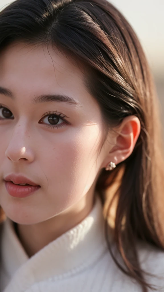 (((Ultra-high resolution、close、Cute Japanese Woman)))、顔のUltra-high resolutionクローズアップ画像を作成してください。
Long, straight black hair frames her face。
So that every single hair is clearly visible、Depicts subtle color changes depending on the amount of light hitting the subject。
The skin is white and smooth、Has a natural glow。
Fine skin texture、Representing the fine details of pores。
amountや頬に薄い赤みがある部分を詳細に。
The eyes are almond-shaped and dark brown.。
Fine details of the iris、Depicts color gradations and patterns。
Long, natural-looking eyelashes, each and every one visible。
Well-groomed eyebrows、indivual々The hair is clearly visible。
Light reflects off into the eyes、Create small highlights。
noseは繊細で、nose孔の細かいディテールがある。
Lips are plump and naturally pink。
Depicts the fine lines and soft curves of the lips。
Shiny、Accentuate the shape。
Detailed depiction of lip texture。
Particular attention to the depiction of light and shadow。
Soft natural light gently illuminates the face from the front。
amount、nose、Creates a subtle glow on the cheeks。
Shadows are cast softly along the contours of the face、cheekbone、Jaw Curve、noseの側面を強調。
The gloss of her lips reflects the light faintly.、Emphasizes plump texture。
The shadow of the hair adds depth and dimension.、indivual々The hair shines in the light。
The background is simple and blurred.、Focus on the face。
In the highest quality、Representing the utmost detail。
Negative prompts:

Noisy Images、Low resolution、Avoid blurry detaily hair is messy、Avoid unnatural hair textures。
Skin is unnaturally smooth、Avoid overly processed skin images。
Pores are invisible、Avoid products that have lost their skin texture。
Flat iris、Avoid those that lack detailed information。
short lashes、Avoid unnaturally thin eyebrows。
Light reflects off into the eyesていない、Avoid those with expressionless eyes。
noseのディテールが欠けているものは避ける。
Dry lips、Avoid unnatural colors。
Lip texture is not visible、Avoid non-shiny items。
Poor balance of light and shadow、Avoid evenly lit faces。
amount、nose、Avoid products that don&#39;t have a glow on your cheeks.。
cheekboneやJaw Curveが強調されていないものは避ける。
The shadow of the hair is shallow、Avoid things that lack volume。
The background is complicated、Avoid images where the face is not in focus。