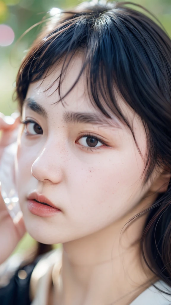 (((Ultra-high resolution、close、Cute Japanese Woman)))、顔のUltra-high resolutionクローズアップ画像を作成してください。
Long, straight black hair frames her face。
So that every single hair is clearly visible、Depicts subtle color changes depending on the amount of light hitting the subject。
The skin is white and smooth、Has a natural glow。
Fine skin texture、Representing the fine details of pores。
amountや頬に薄い赤みがある部分を詳細に。
The eyes are almond-shaped and dark brown.。
Fine details of the iris、Depicts color gradations and patterns。
Long, natural-looking eyelashes, each and every one visible。
Well-groomed eyebrows、indivual々The hair is clearly visible。
Light reflects off into the eyes、Create small highlights。
noseは繊細で、nose孔の細かいディテールがある。
Lips are plump and naturally pink。
Depicts the fine lines and soft curves of the lips。
Shiny、Accentuate the shape。
Detailed depiction of lip texture。
Particular attention to the depiction of light and shadow。
Soft natural light gently illuminates the face from the front。
amount、nose、Creates a subtle glow on the cheeks。
Shadows are cast softly along the contours of the face、cheekbone、Jaw Curve、noseの側面を強調。
The gloss of her lips reflects the light faintly.、Emphasizes plump texture。
The shadow of the hair adds depth and dimension.、indivual々The hair shines in the light。
The background is simple and blurred.、Focus on the face。
In the highest quality、Representing the utmost detail。
Negative prompts:
Noisy Images、Low resolution、Avoid blurry detaily hair is messy、Avoid unnatural hair textures。
Skin is unnaturally smooth、Avoid overly processed skin images。
Pores are invisible、Avoid products that have lost their skin texture。
Flat iris、Avoid those that lack detailed information。
short lashes、Avoid unnaturally thin eyebrows。
Light reflects off into the eyesていない、Avoid those with expressionless eyes。
noseのディテールが欠けているものは避ける。
Dry lips、Avoid unnatural colors。
Lip texture is not visible、Avoid non-shiny items。
Poor balance of light and shadow、Avoid evenly lit faces。
amount、nose、Avoid products that don't have a glow on your cheeks.。
cheekboneやJaw Curveが強調されていないものは避ける。
The shadow of the hair is shallow、Avoid things that lack volume。
The background is complicated、Avoid images where the face is not in focus。