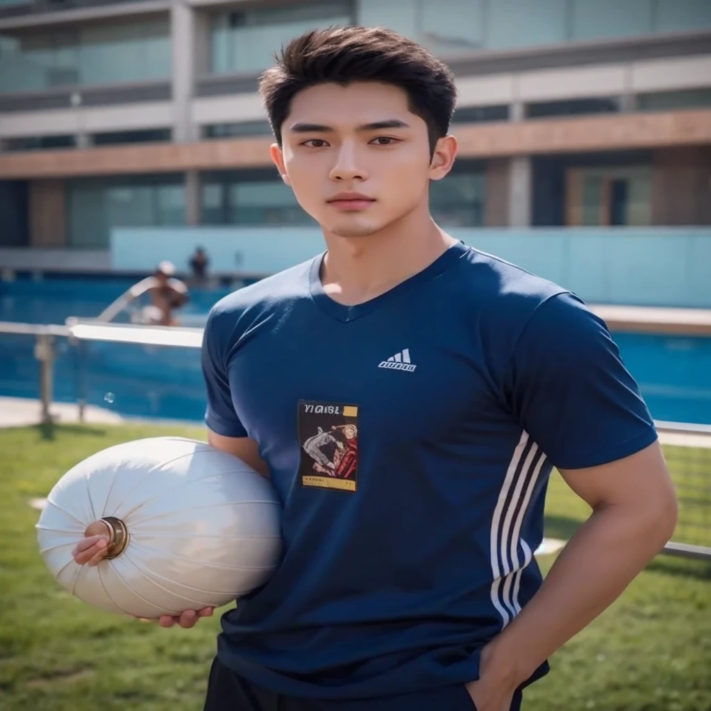 Haraf man looking at camera, perfect has a round face, A well-maintained model., Close-up photo, Southeast Asian man with a round face, 3-D profile picture, 8K, 45,000,000 pixcls, realistic light colors, beautiful young asian man, Asian man, charming anime, Comfortable pose, Anime Asian man in real life, attractive handsome man, young Asian man, Russian mixed with Japanese, perfect body, Freestyle photo of a handsome young man, ผู้Asian manที่สวยงาม, The character is in her natural pose.,
Southeast Asian men with round faces, black eyes, staring at the viewer, morning sun, ((face details)), Double eyelids, realistic, Masterpiece, Highest quality, lens flare, shade, [[Chromatic aberration, digital painting, 8K, 45,000,000,000 pixels,, t-shirt,black eyes,abdominal muscles, The body is beautiful and strong., (digital painting, HDR, high contrast