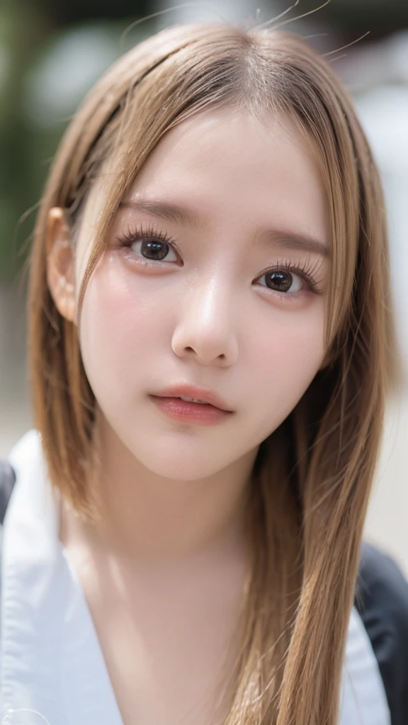 (((Ultra-high resolution、close、Cute Japanese Woman)))、顔のUltra-high resolutionクローズアップ画像を作成してください。
Long, straight black hair frames her face。
So that every single hair is clearly visible、Depicts subtle color changes depending on the amount of light hitting the subject。
The skin is white and smooth、Has a natural glow。
Fine skin texture、Representing the fine details of pores。
amountや頬に薄い赤みがある部分を詳細に。
The eyes are almond-shaped and dark brown.。
Fine details of the iris、Depicts color gradations and patterns。
Long, natural-looking eyelashes, each and every one visible。
Well-groomed eyebrows、indivual々The hair is clearly visible。
Light reflects off into the eyes、Create small highlights。
noseは繊細で、nose孔の細かいディテールがある。
Lips are plump and naturally pink。
Depicts the fine lines and soft curves of the lips。
Shiny、Accentuate the shape。
Detailed depiction of lip texture。
Particular attention to the depiction of light and shadow。
Soft natural light gently illuminates the face from the front。
amount、nose、Creates a subtle glow on the cheeks。
Shadows are cast softly along the contours of the face、cheekbone、Jaw Curve、noseの側面を強調。
The gloss of her lips reflects the light faintly.、Emphasizes plump texture。
The shadow of the hair adds depth and dimension.、indivual々The hair shines in the light。
The background is simple and blurred.、Focus on the face。
In the highest quality、Representing the utmost detail。
Negative prompts:

Noisy Images、Low resolution、Avoid blurry detaily hair is messy、Avoid unnatural hair textures。
Skin is unnaturally smooth、Avoid overly processed skin images。
Pores are invisible、Avoid products that have lost their skin texture。
Flat iris、Avoid those that lack detailed information。
short lashes、Avoid unnaturally thin eyebrows。
Light reflects off into the eyesていない、Avoid those with expressionless eyes。
noseのディテールが欠けているものは避ける。
Dry lips、Avoid unnatural colors。
Lip texture is not visible、Avoid non-shiny items。
Poor balance of light and shadow、Avoid evenly lit faces。
amount、nose、Avoid products that don&#39;t have a glow on your cheeks.。
cheekboneやJaw Curveが強調されていないものは避ける。
The shadow of the hair is shallow、Avoid things that lack volume。
The background is complicated、Avoid images where the face is not in focus。
