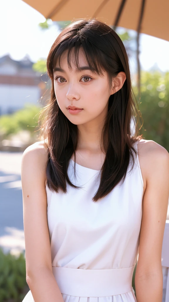 (((Ultra-high resolution、close、Cute Japanese Woman)))、顔のUltra-high resolutionクローズアップ画像を作成してください。
Long, straight black hair frames her face。
So that every single hair is clearly visible、Depicts subtle color changes depending on the amount of light hitting the subject。
The skin is white and smooth、Has a natural glow。
Fine skin texture、Representing the fine details of pores。
amountや頬に薄い赤みがある部分を詳細に。
The eyes are almond-shaped and dark brown.。
Fine details of the iris、Depicts color gradations and patterns。
Long, natural-looking eyelashes, each and every one visible。
Well-groomed eyebrows、indivual々The hair is clearly visible。
Light reflects off into the eyes、Create small highlights。
noseは繊細で、nose孔の細かいディテールがある。
Lips are plump and naturally pink。
Depicts the fine lines and soft curves of the lips。
Shiny、Accentuate the shape。
Detailed depiction of lip texture。
Particular attention to the depiction of light and shadow。
Soft natural light gently illuminates the face from the front。
amount、nose、Creates a subtle glow on the cheeks。
Shadows are cast softly along the contours of the face、cheekbone、Jaw Curve、noseの側面を強調。
The gloss of her lips reflects the light faintly.、Emphasizes plump texture。
The shadow of the hair adds depth and dimension.、indivual々The hair shines in the light。
The background is simple and blurred.、Focus on the face。
In the highest quality、Representing the utmost detail。
Negative prompts:

Noisy Images、Low resolution、Avoid blurry detaily hair is messy、Avoid unnatural hair textures。
Skin is unnaturally smooth、Avoid overly processed skin images。
Pores are invisible、Avoid products that have lost their skin texture。
Flat iris、Avoid those that lack detailed information。
short lashes、Avoid unnaturally thin eyebrows。
Light reflects off into the eyesていない、Avoid those with expressionless eyes。
noseのディテールが欠けているものは避ける。
Dry lips、Avoid unnatural colors。
Lip texture is not visible、Avoid non-shiny items。
Poor balance of light and shadow、Avoid evenly lit faces。
amount、nose、Avoid products that don&#39;t have a glow on your cheeks.。
cheekboneやJaw Curveが強調されていないものは避ける。
The shadow of the hair is shallow、Avoid things that lack volume。
The background is complicated、Avoid images where the face is not in focus。