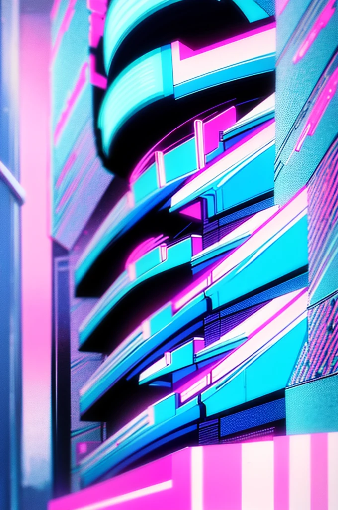 1990s (style), 1980s (style), vaporwave aesthetic, neon lights, blue cybercore