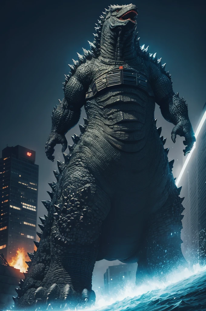 A Godzilla robot
