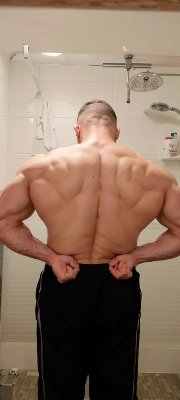 Back muscles, Steroids, Sigma face, Bodybuilder, cartoon