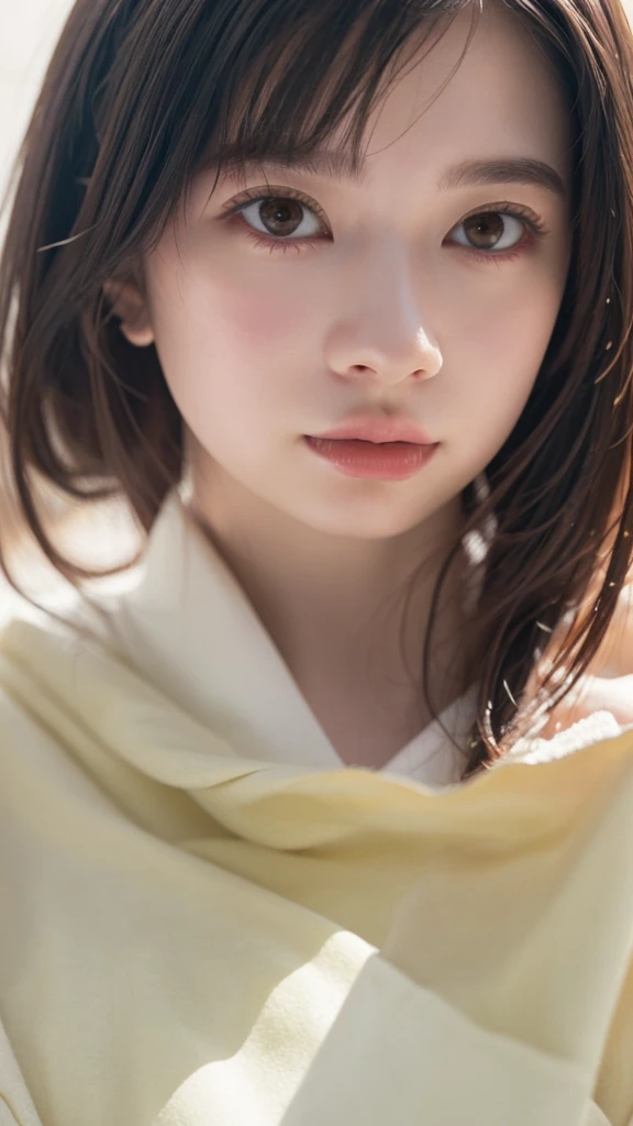 (((Ultra-high resolution、close、Cute Japanese Woman)))、顔のUltra-high resolutionクローズアップ画像を作成してください。
Long, straight black hair frames her face。
So that every single hair is clearly visible、Depicts subtle color changes depending on the amount of light hitting the subject。
The skin is white and smooth、Has a natural glow。
Fine skin texture、Representing the fine details of pores。
amountや頬に薄い赤みがある部分を詳細に。
The eyes are almond-shaped and dark brown.。
Fine details of the iris、Depicts color gradations and patterns。
Long, natural-looking eyelashes, each and every one visible。
Well-groomed eyebrows、indivual々The hair is clearly visible。
Light reflects off into the eyes、Create small highlights。
noseは繊細で、nose孔の細かいディテールがある。
Lips are plump and naturally pink。
Depicts the fine lines and soft curves of the lips。
Shiny、Accentuate the shape。
Detailed depiction of lip texture。
Particular attention to the depiction of light and shadow。
Soft natural light gently illuminates the face from the front。
amount、nose、Creates a subtle glow on the cheeks。
Shadows are cast softly along the contours of the face、cheekbone、Jaw Curve、noseの側面を強調。
The gloss of her lips reflects the light faintly.、Emphasizes plump texture。
The shadow of the hair adds depth and dimension.、indivual々The hair shines in the light。
The background is simple and blurred.、Focus on the face。
In the highest quality、Representing the utmost detail。
Negative prompts:

Noisy Images、Low resolution、Avoid blurry detaily hair is messy、Avoid unnatural hair textures。
Skin is unnaturally smooth、Avoid overly processed skin images。
Pores are invisible、Avoid products that have lost their skin texture。
Flat iris、Avoid those that lack detailed information。
short lashes、Avoid unnaturally thin eyebrows。
Light reflects off into the eyesていない、Avoid those with expressionless eyes。
noseのディテールが欠けているものは避ける。
Dry lips、Avoid unnatural colors。
Lip texture is not visible、Avoid non-shiny items。
Poor balance of light and shadow、Avoid evenly lit faces。
amount、nose、Avoid products that don&#39;t have a glow on your cheeks.。
cheekboneやJaw Curveが強調されていないものは避ける。
The shadow of the hair is shallow、Avoid things that lack volume。
The background is complicated、Avoid images where the face is not in focus。