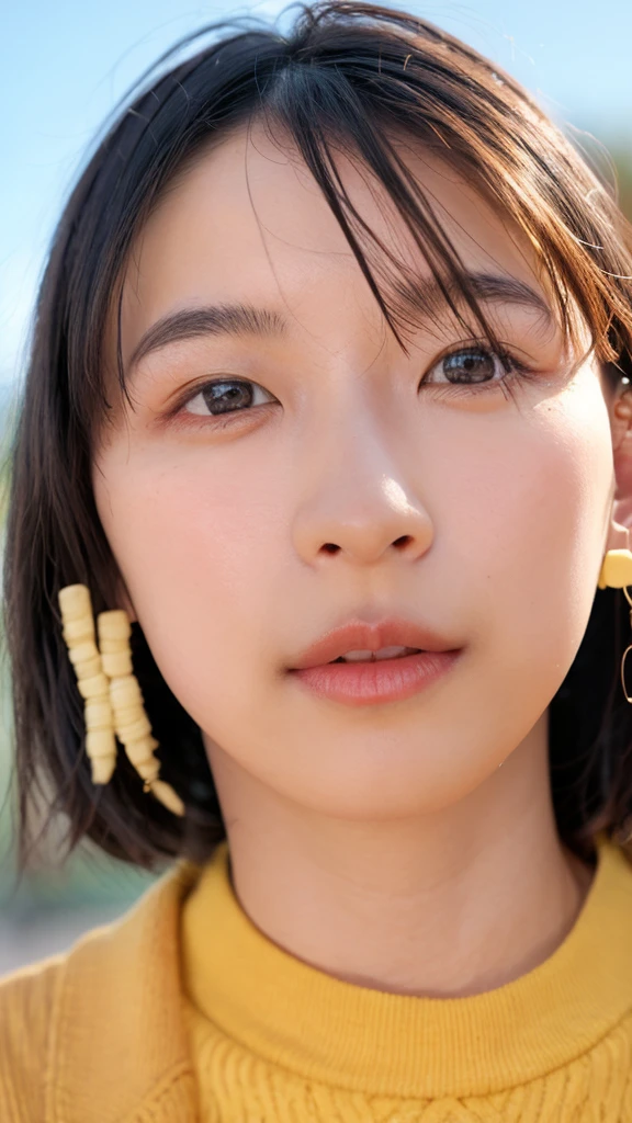 (((Ultra-high resolution、close、Cute Japanese Woman)))、顔のUltra-high resolutionクローズアップ画像を作成してください。
Long, straight black hair frames her face。
So that every single hair is clearly visible、Depicts subtle color changes depending on the amount of light hitting the subject。
The skin is white and smooth、Has a natural glow。
Fine skin texture、Representing the fine details of pores。
amountや頬に薄い赤みがある部分を詳細に。
The eyes are almond-shaped and dark brown.。
Fine details of the iris、Depicts color gradations and patterns。
Long, natural-looking eyelashes, each and every one visible。
Well-groomed eyebrows、indivual々The hair is clearly visible。
Light reflects off into the eyes、Create small highlights。
noseは繊細で、nose孔の細かいディテールがある。
Lips are plump and naturally pink。
Depicts the fine lines and soft curves of the lips。
Shiny、Accentuate the shape。
Detailed depiction of lip texture。
Particular attention to the depiction of light and shadow。
Soft natural light gently illuminates the face from the front。
amount、nose、Creates a subtle glow on the cheeks。
Shadows are cast softly along the contours of the face、cheekbone、Jaw Curve、noseの側面を強調。
The gloss of her lips reflects the light faintly.、Emphasizes plump texture。
The shadow of the hair adds depth and dimension.、indivual々The hair shines in the light。
The background is simple and blurred.、Focus on the face。
In the highest quality、Representing the utmost detail。
Negative prompts:

Noisy Images、Low resolution、Avoid blurry detaily hair is messy、Avoid unnatural hair textures。
Skin is unnaturally smooth、Avoid overly processed skin images。
Pores are invisible、Avoid products that have lost their skin texture。
Flat iris、Avoid those that lack detailed information。
short lashes、Avoid unnaturally thin eyebrows。
Light reflects off into the eyesていない、Avoid those with expressionless eyes。
noseのディテールが欠けているものは避ける。
Dry lips、Avoid unnatural colors。
Lip texture is not visible、Avoid non-shiny items。
Poor balance of light and shadow、Avoid evenly lit faces。
amount、nose、Avoid products that don&#39;t have a glow on your cheeks.。
cheekboneやJaw Curveが強調されていないものは避ける。
The shadow of the hair is shallow、Avoid things that lack volume。
The background is complicated、Avoid images where the face is not in focus。