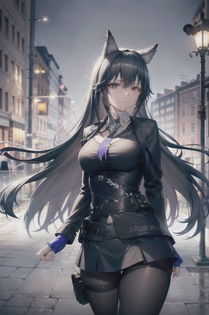 (8k, RAW photo, best quality, masterpiece:1.4), ultra high res, (realistic, photo-realistic:1.48),omertosa,1gir
Natasha wilona, (aegyo sal:1),cute, (super bokeh night city center:1.25), bokeh, night, traffic lights, road sign, rain, after rain, wet, professional lighting, detailed lighting, photon mapping, radiosity, physically-based rendering,Black pantyhosebloom, backlighting, depth of field, natural lighting, hard focus, film grain, one meter shooting distance, professional photoshoot, photographed with a Sony a9 II Mirrorless Camera, detailed eyes, realistic eyes, detailed shadow, looking at viewer, dog ears, detailed lighting, skirt, black skirt, thighhighs, black thighhighs, (detailed hair, realistic hair, realistic lighting, realistic shadow, realistic outfit), realistic skin, (gun on waist:1), realistic reflection of light from above, ((arms behind back)),(hands behind),tube top,sexy