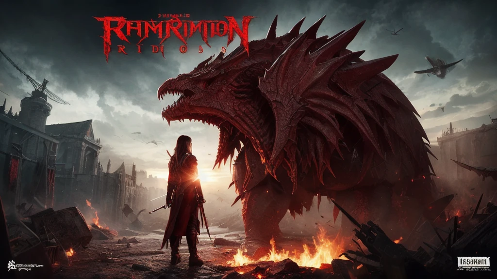 cover album CHRISTIAN METAL with a big text ''Crimson Redemption''.