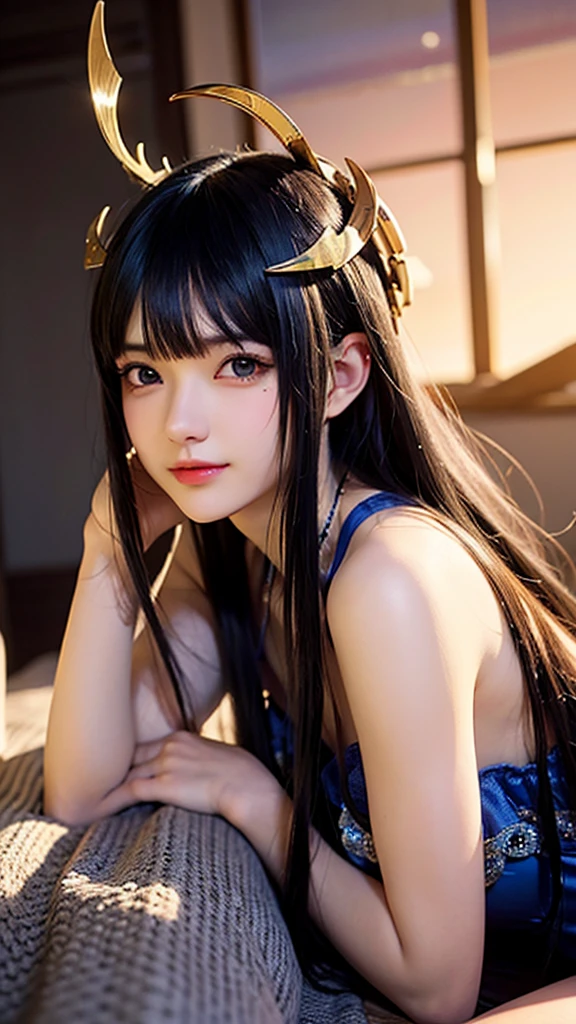 a close up of a person with a halo on their head, digital art on pixiv, anime art wallpaper 4k, anime art wallpaper 4 k, anime art wallpaper 8 k, by Yuumei, ross tran style, 4 k manga wallpaper, beautiful anime artwork, inspired by Ross Tran, ross tran!!!, digital anime art, iridescent wings