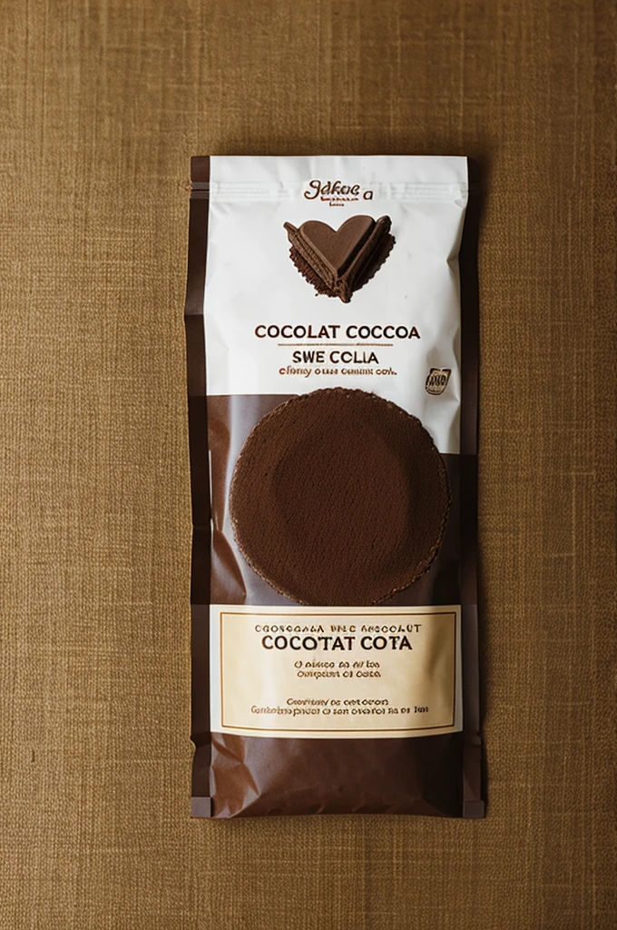 A packet of sweet cocoa