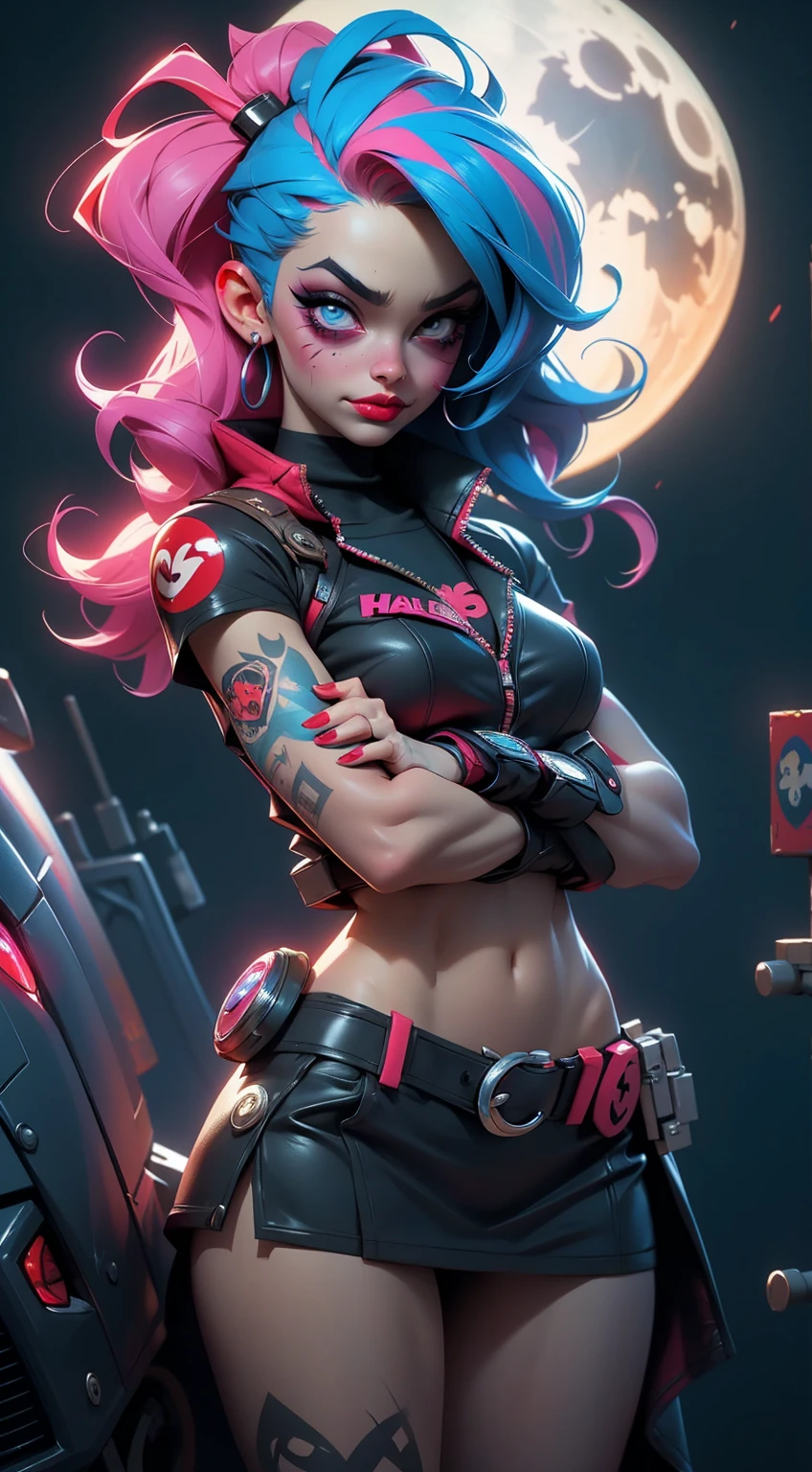 Harley Quinn, Harley Quinn make up , face fixed, beautiful face