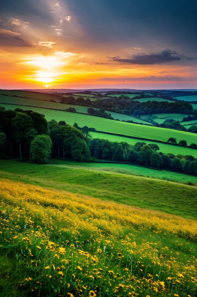 Original landscape,Sky and clouds,Tyndall effect,A country road,Colorful hot air balloon,Tyndall effect,Tyndall effect,High quality desktop wallpaper, Verdant forest, Detailed field properties, Beautiful English countryside, Stunning scenery, Rolling Hills, Landscape Wallpaper, Lush countryside, Green forests, Stunning scenery, Green fields in the background, High quality wallpaper, Beautiful wallpapers,Ultra high quality,Ultra HD,Ultra-high resolution