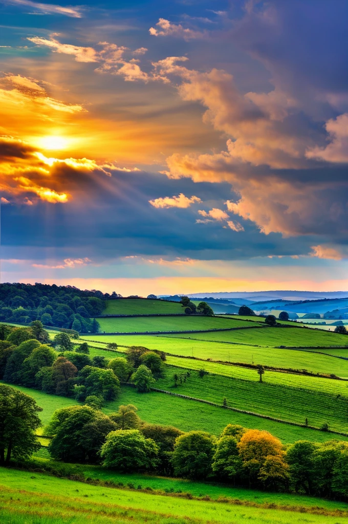 Original landscape,Sky and clouds,Tyndall effect,A country road,Colorful hot air balloon,Tyndall effect,Tyndall effect,High quality desktop wallpaper, Verdant forest, Detailed field properties, Beautiful English countryside, Stunning scenery, Rolling Hills, Landscape Wallpaper, Lush countryside, Green forests, Stunning scenery, Green fields in the background, High quality wallpaper, Beautiful wallpapers,Ultra high quality,Ultra HD,Ultra-high resolution