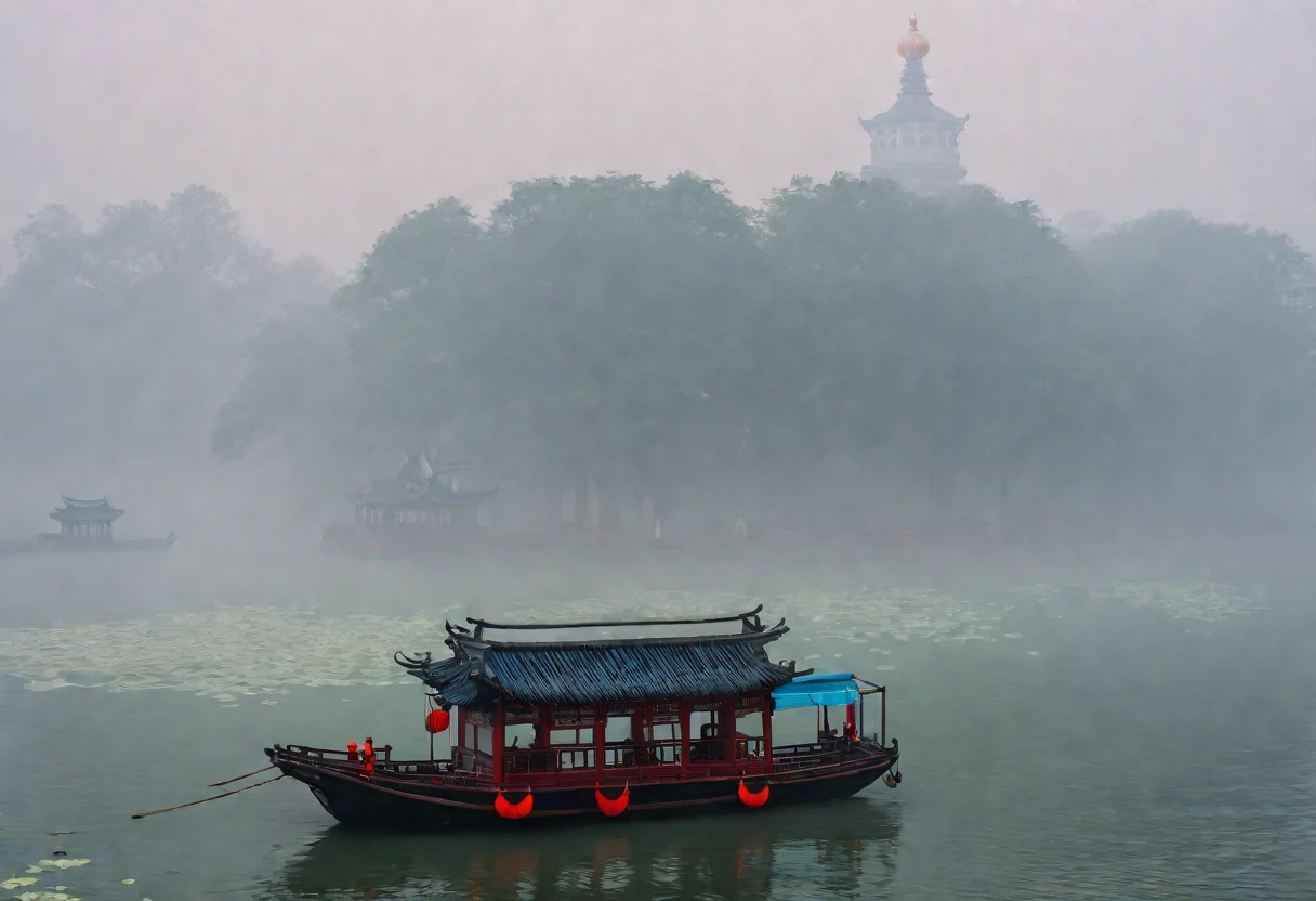 夏天的北京North Sea公园，White Tower，Morning mist，夏天的北京North Sea公园，White Tower，Morning mist，夏天的北京North Sea公园，White Tower，Morning mist，North Sea，Lotus，Ancient Chinese Palace Ship，Ancient Chinese Palace ShipWhite Tower，Fog，North Sea，Lotus，Ancient Chinese Ship，HD，8K，raw，A masterpiece of international photography masters