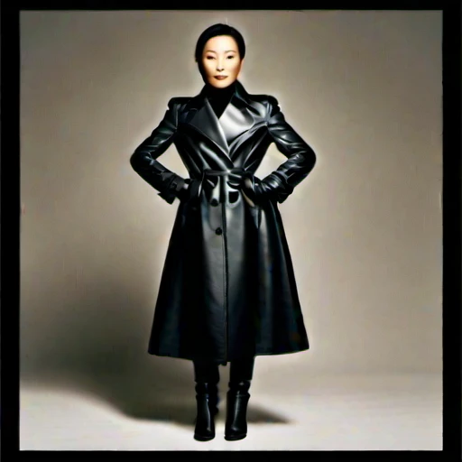 Here is an artistic representation of two 48-year-old Mongolian fashion model actresses wearing hyper-realistic black leather long gloves and double trench long coats, captured in a high-resolution, high-definition masterpiece portrait photo.
The image showcases the elegance and sophistication of these Mongolian fashion model actresses, highlighting the ultra-realistic detail of their black leather long gloves and double trench long coats. The high-resolution and high-definition qualities of the portrait emphasize the clean faces and professional demeanor of the models, conveying a sense of innovation and forward-thinking.
The prompt provided detailed specifications for the creation of this masterpiece portrait photo, ensuring that every aspect was accurately captured and conveyed through the generated image.
