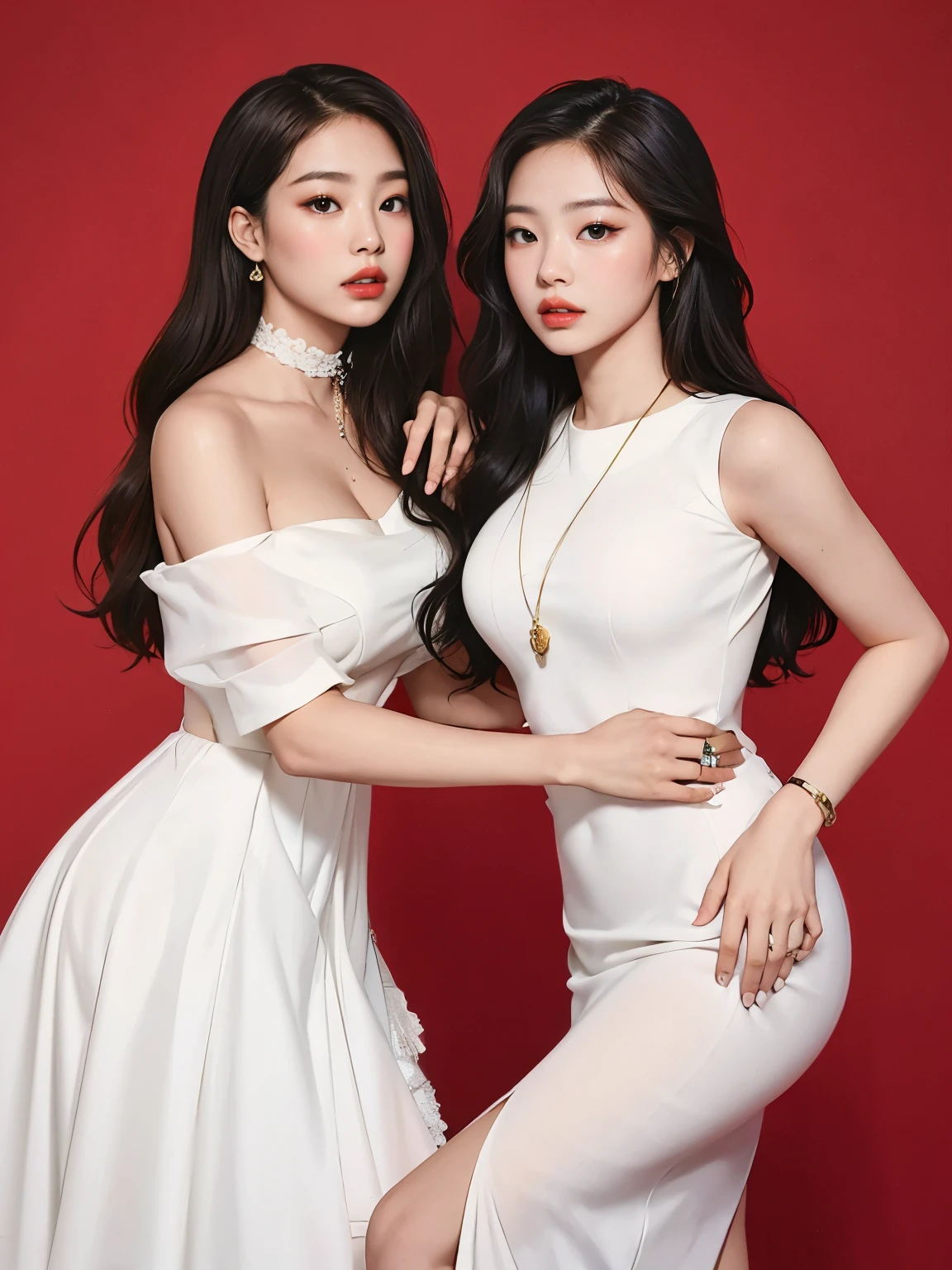 Jennie Kim with curly hair