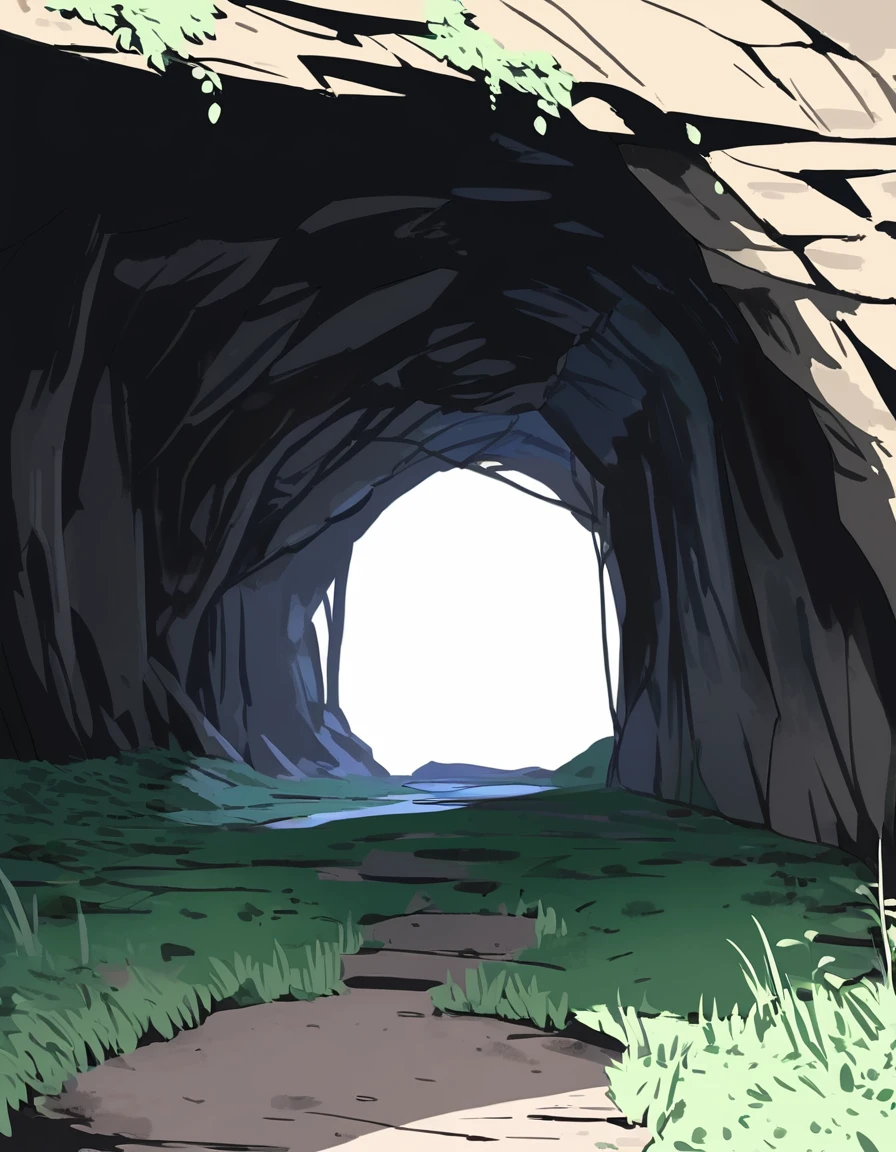 Abandoned cave: novel style, lempi, mystery, individuality, unique place, closed, horizontal view
