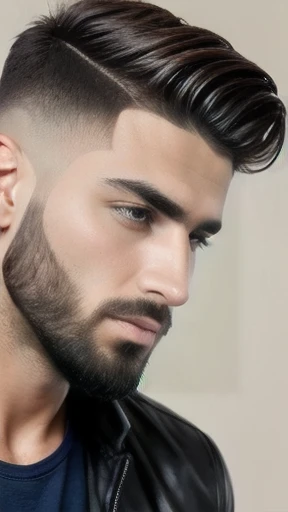 make a
beautiful of Judaean man Stylish hair focusing on her face.