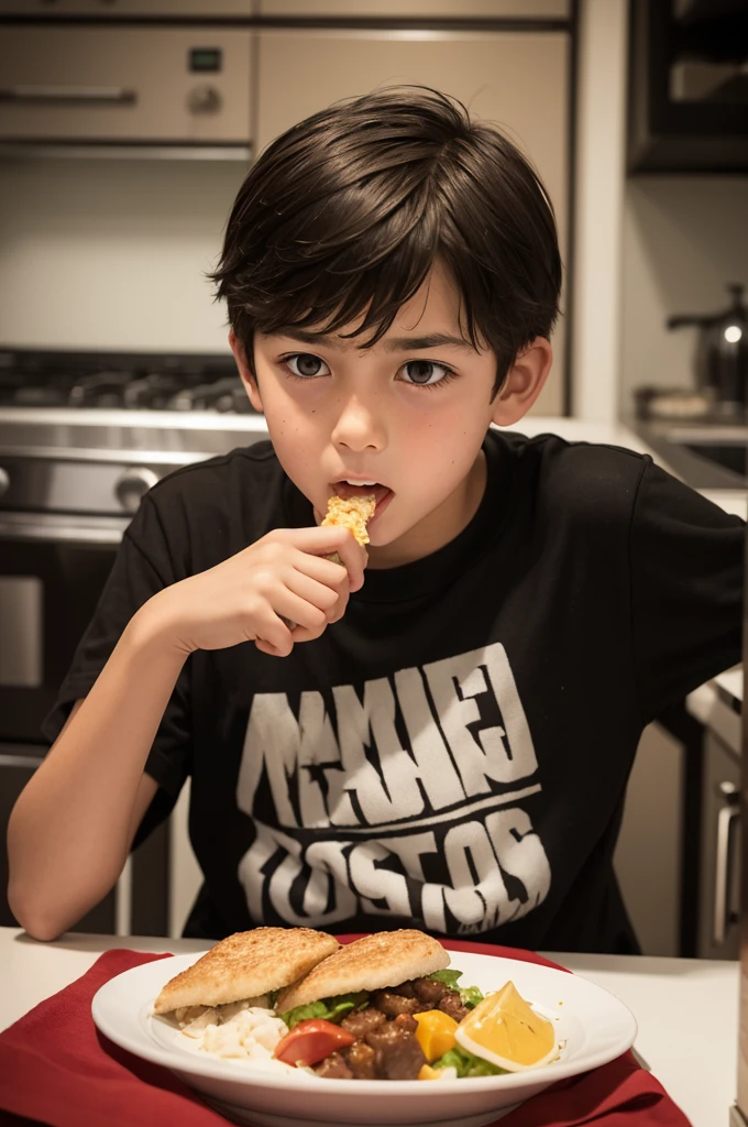 Make a 13 year old boy eat