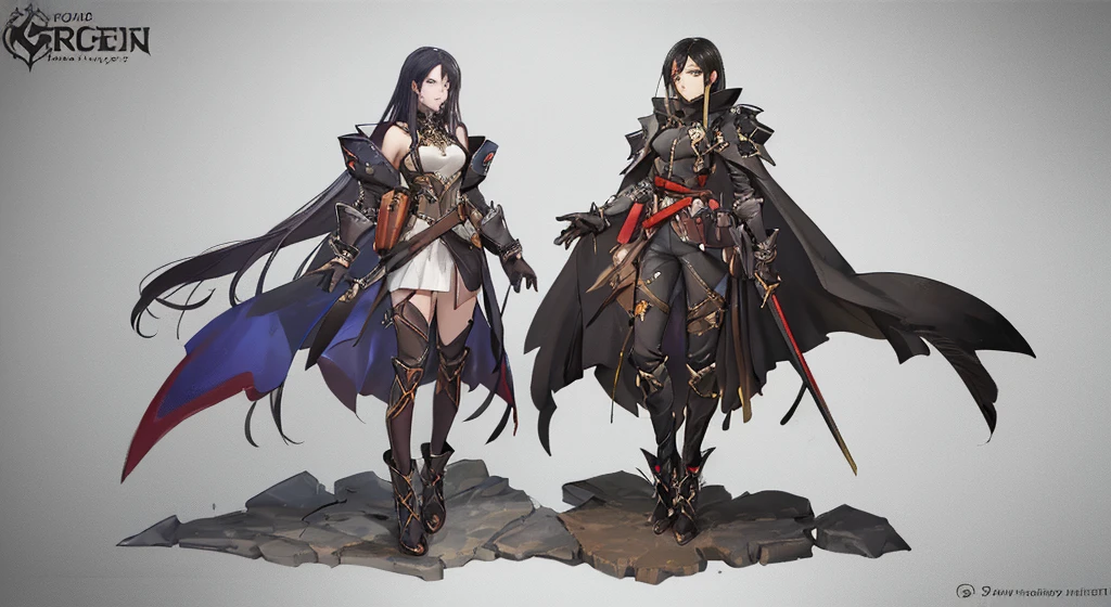 Dota 2 hero character full body concept art