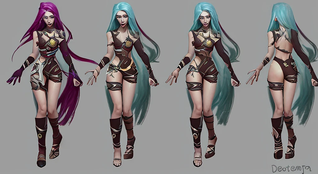 Dota 2 hero character full body concept art