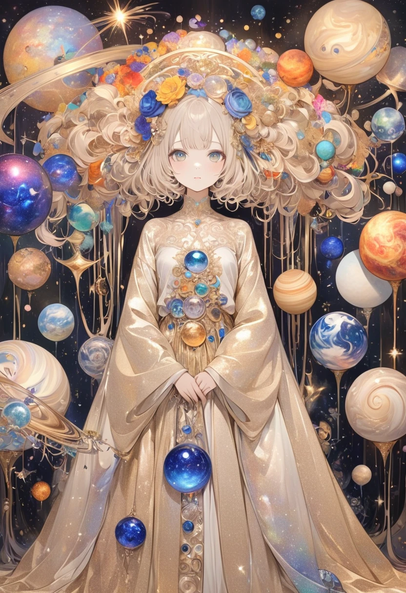 Album Cover Art. seaart ai imagination seaart extremely creative,And all your knowledge. Creation of Gustav Klimt《Beautiful woman masterpiece》
